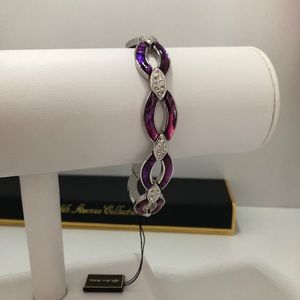 Shades of purple watercolour bracelet